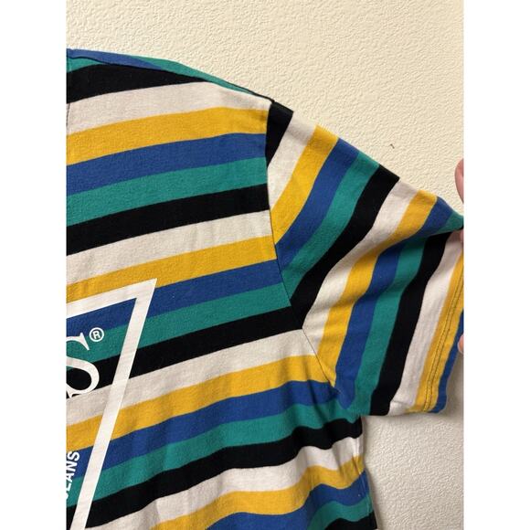 Guess Shirt Mens Medium Los Angeles Guess Originals T-Shirt Striped Multicolor - Picture 5 of 10